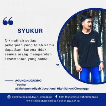 Kata Motivasi Bpk. Agung Nugroho