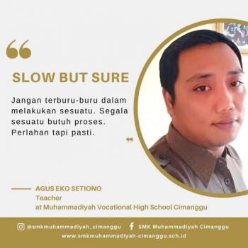 Kata Motivasi Bpk. Agus Eko Setiono