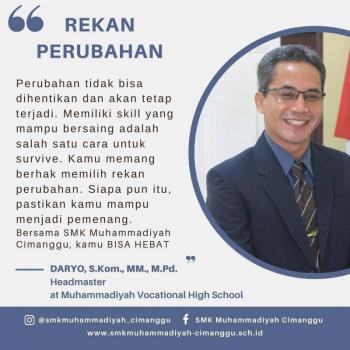 Kata Motivasi Bpk. DARYO, S.Kom, M.M, M.Pd